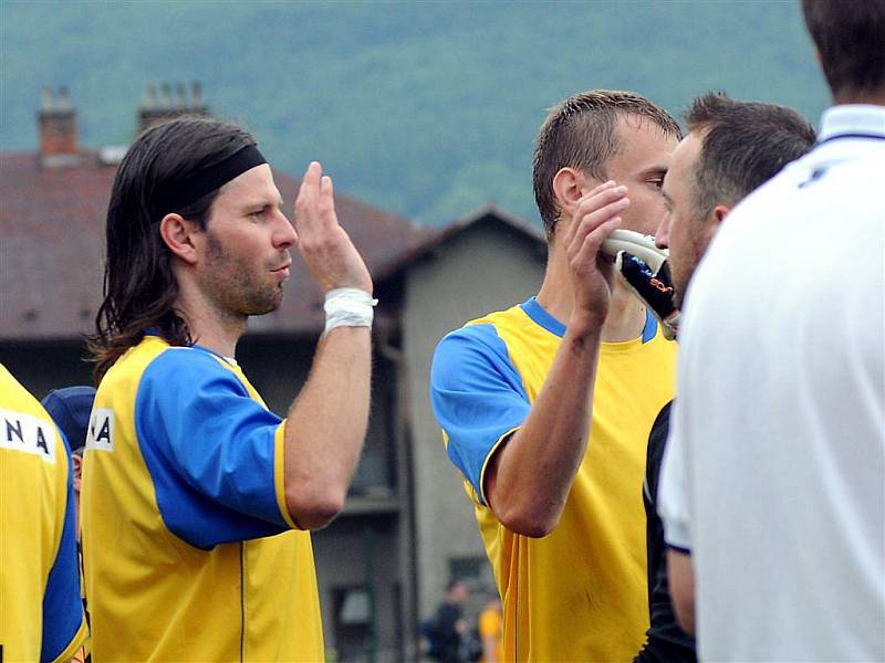 Fotbalisté Frýdlantu si na Čeladné otevřeli doslova střelnici. Domácímu celku totiž nastříleli rekordních jedenáct branek.