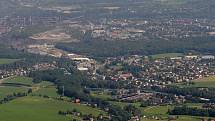 Z Javorového vrchu je nádherný výhled na město Třinec a Třinecké železárny