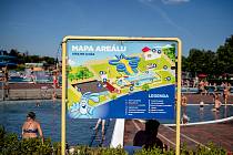 Letní aquapark Olešná, 30. července 2020 ve Frýdku-Místku.