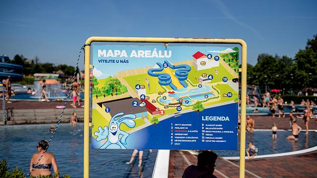 Letní aquapark Olešná, 30. července 2020 ve Frýdku-Místku.