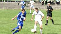 V zápase Vendryně-Oldřichovice zvítězili domácí (v bílých dresech) 4:1. 