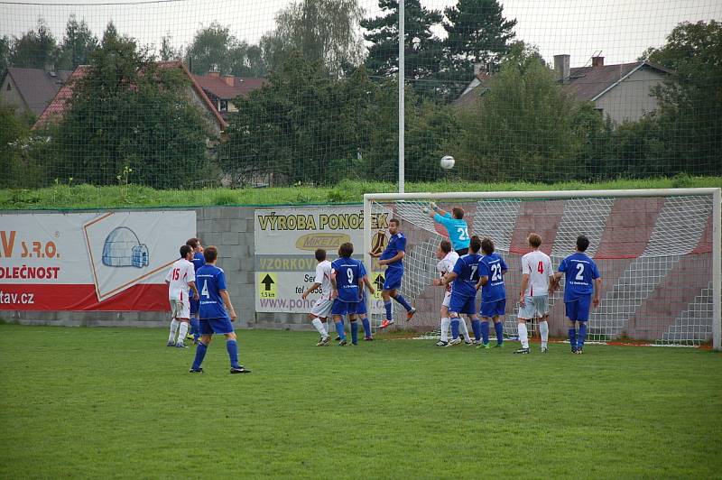 Derby mezi Sedlišti a Dobraticemi skončilo smírně 1:1.