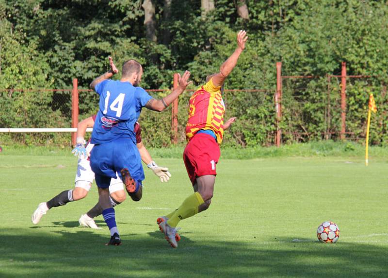 Zápas 5. kola MSFL Frýdlant nad Ostravicí - Kvítkovice 3:3.