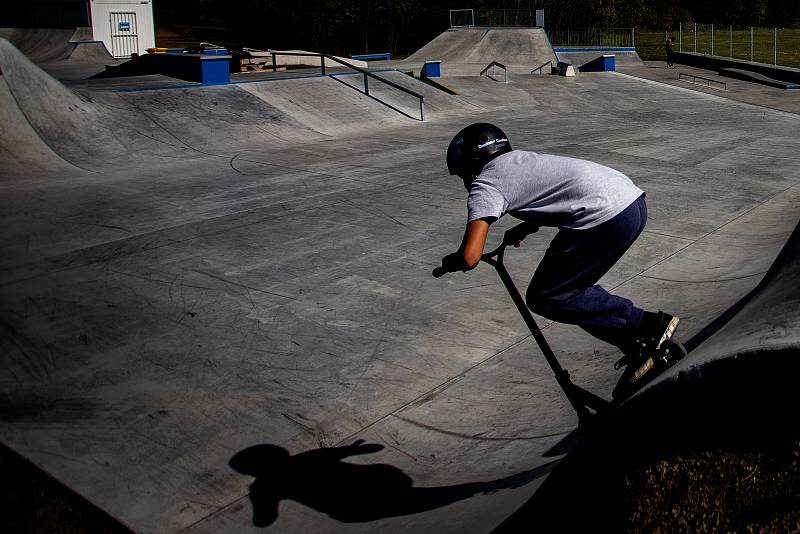 Skatepark ve Frýdku-Místku, 23. dubna 2020.