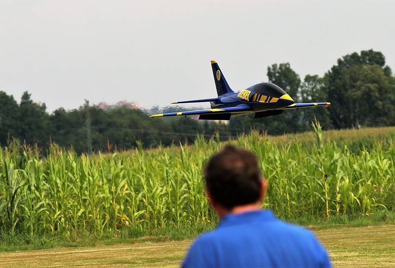 Pobeskydský aviatický klub na letišti v Bahně ve Frýdku-Místku uspořádal největší modelářskou akci na Moravě. Frýdek-Místek, 31. července 2021.