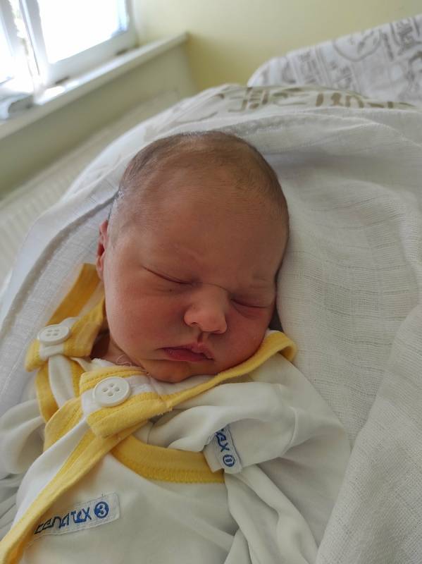 Samuel Kozel, Chlebovice, narozen 27. července 2021míra 50 cm, váha 3320 g Foto: Jana Březinová