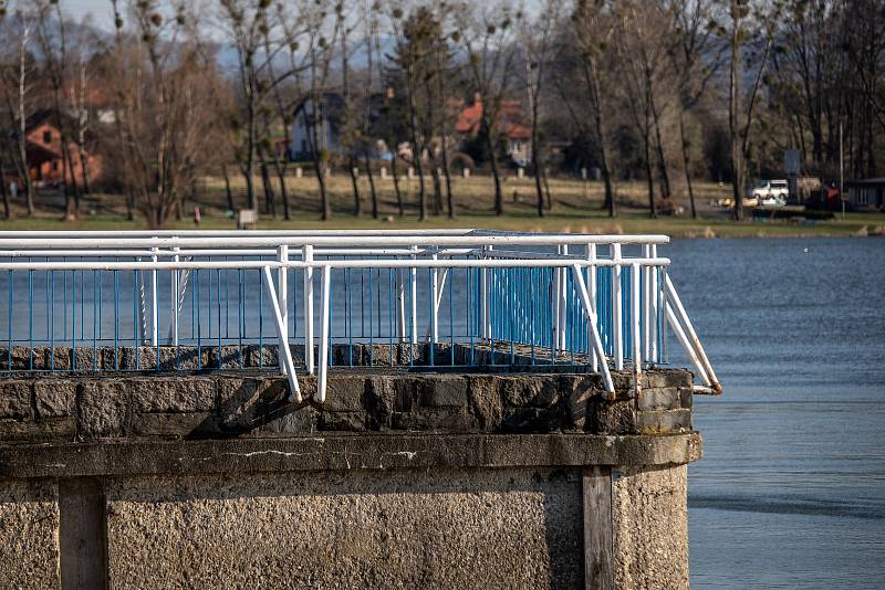 Přehrada Olešná, 24. března 2020 ve Frýdku-Místku.