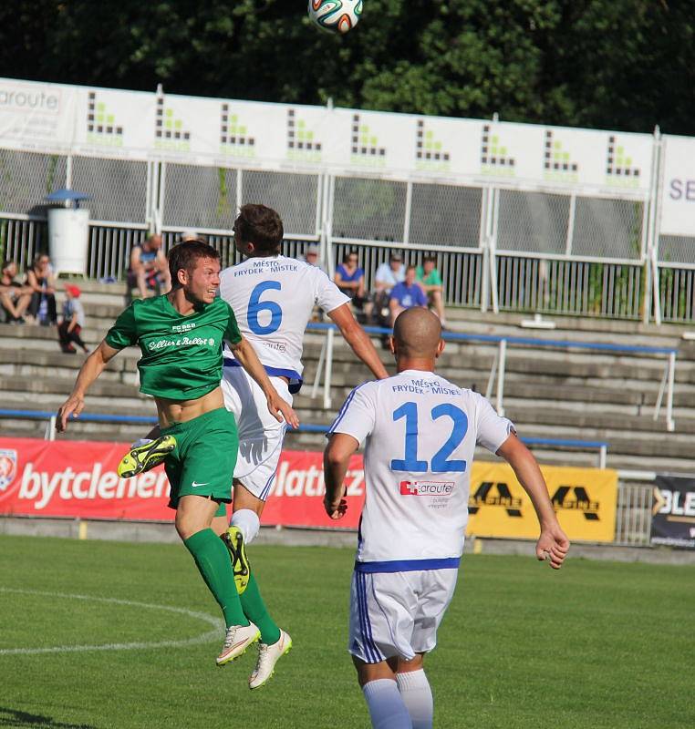 Také druhé domácí utkání podzimní sezony FNL fotbalisté Frýdku-Místku zvládli, když porazili těsným rozdílem Vlašim 1:0.