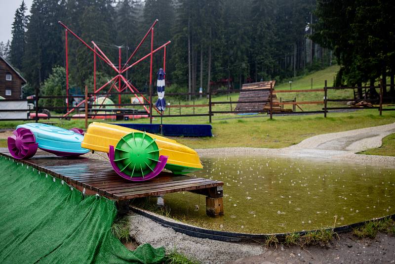 Dětský letní a lanový park, 18. července 2020 v Bílé.