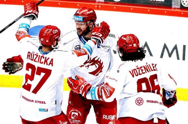 Zápas 36. kola hokejové extraligy Oceláři Třinec - Škoda Plzeň, který se hrál 8. ledna 2023 ve Werk Areně.