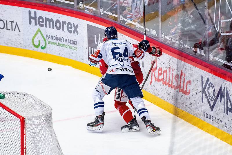 Třinec - Vítkovice (1. zápas čtvrtfinále play-off extraligy, 19. 3. 2022)