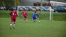 Fotbalisté Dobratic přišli o sérii domácí neporazitelnosti, když s Bystřicí prohráli 0:1.