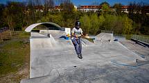 Skatepark ve Frýdku-Místku, 23. dubna 2020.