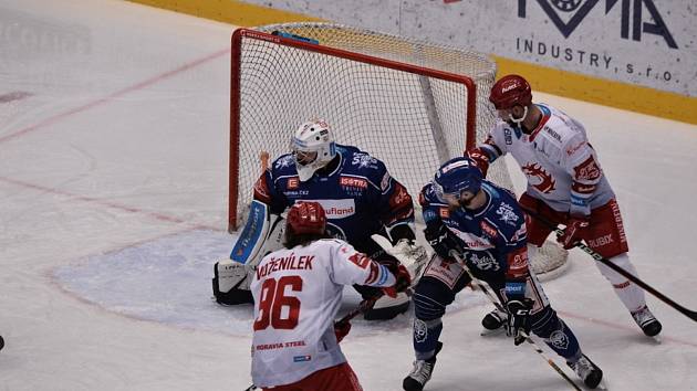 Zápas 45. kola hokejové extraligy Oceláři Třinec - Rytíři Kladno 5:4, který se hrál 5. února ve Werk Areně.