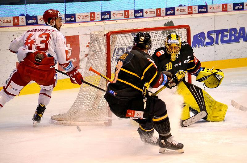 Utkání 48. koa Tipsport extraligy Litvínov - Třinec 2:6.