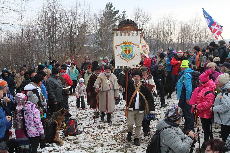 Lašský král Zdeňa Viluš I. přednesl na Čupku novoroční projev.