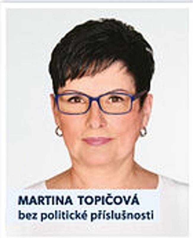 Martina Topičová, bez pp, kandidát za SPD s podporou hnutí Trikolora