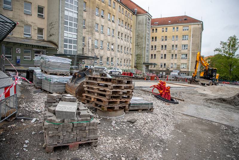 Rekonstrukce nemocnice,  25. května 2023, Frýdek-Místek.