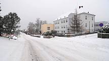 Obec Sedliště, zima 2021.