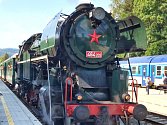 Parní lokomotiva 464.202  zvaná Rosnička můžete v sobotu vidět v Bohumíně a Českém Těšíně.
