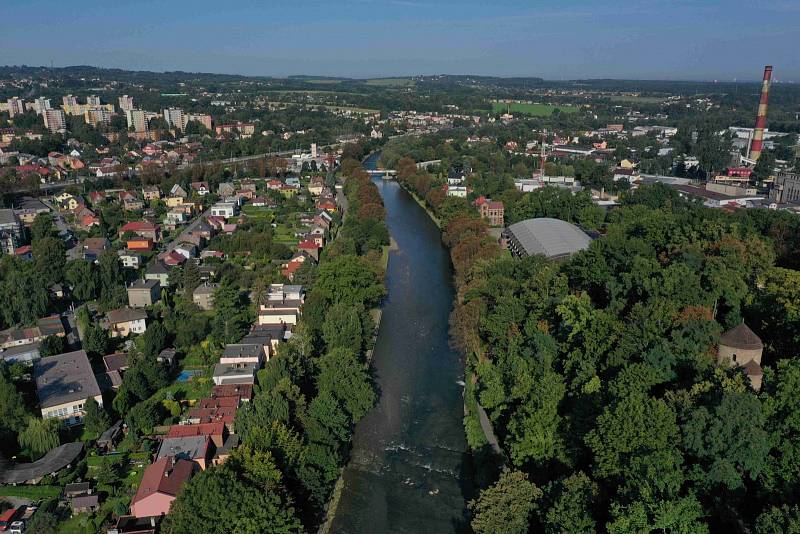 Český i Polský Těšín rozděluje Olše, hranice je však na tomto místě velice otevřená.