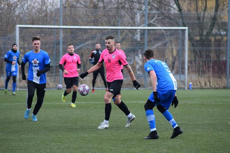 Fotbalisté Havířova už týden trénují na jarní část divize F. V prvním přípravném zápase porazili v sobotu 15. ledna 2022 doma Brušperk 2:0.