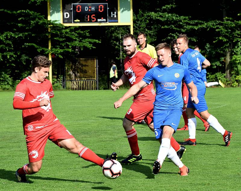 Českotěšínští fotbalisté si zahráli fotbálek s třineckými hokejisty.