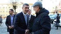 Vicepremiér Andrej Babiš navštívil ve středu 15. 2. 2017 Karvinou a Orlovou. 