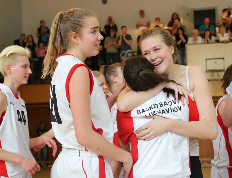 Radost mladých basketbalistek byla obrovská.