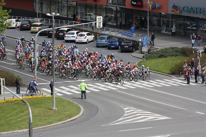 Průjezd pelotonu Havířovem.