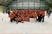 Bospor Bohumín - Frýdek-Místek B (finále Krajské hokejové ligy). Bohumínští slaví celkové vítězství v soutěži.
