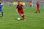 Havířovští fotbalisté (v modrém) přehráli Nový Jičín 2:0.