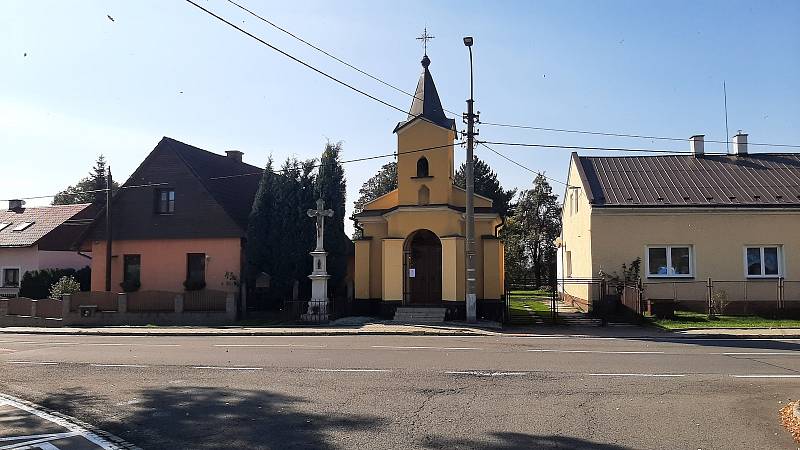 Bohumín-Záblatí. Kaple sv. Jana Nepomuckého.