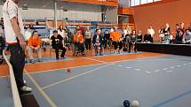 Finálové hry v turnaji v boccie v Městské sportovní hale v Havířově. 