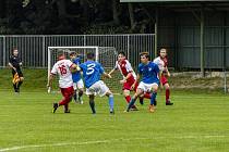 Zápas 1. kola krajského přeboru Slavia Orlová - Sokol Kobeřice 0:4.