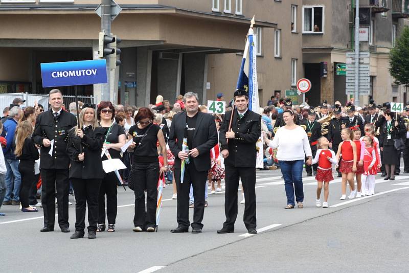 Květinové korzo slavnosti Havířov v květech 2015. 