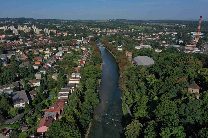 Český i Polský Těšín rozděluje Olše, hranice je však na tomto místě velice otevřená.