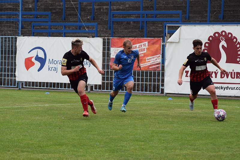 Zápas 23. kola fotbalové divize F  MFK Havířov - SFC Opava B 3:0. Foto: MFK Havířov/Viktorie Mrázová