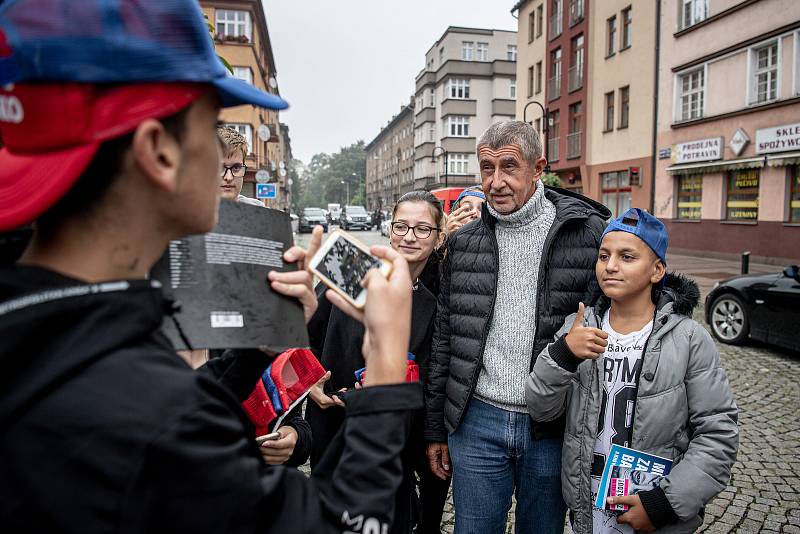 Andrej Babiš na návštěvě Moravskoslezského kraje, 22. srpna 2022, Český Těšín.