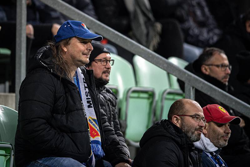 Utkání 12. kola první fotbalové ligy: MFK Karviná - Baník Ostrava, 24. listopadu 2021 v Karviné. Fanoušci.