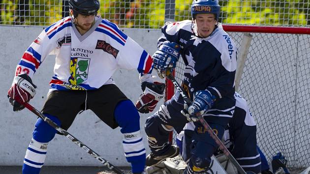 Hokejbalisté Karviné v letošní sezoně usilují o play off.