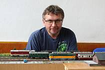 Břetislav Káňa, z Darkovic na Opavsku, autor modelu železnice.
