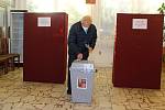 Sněmovní volby v Chotěbuzi na Karvinsku, 8. října 2021.