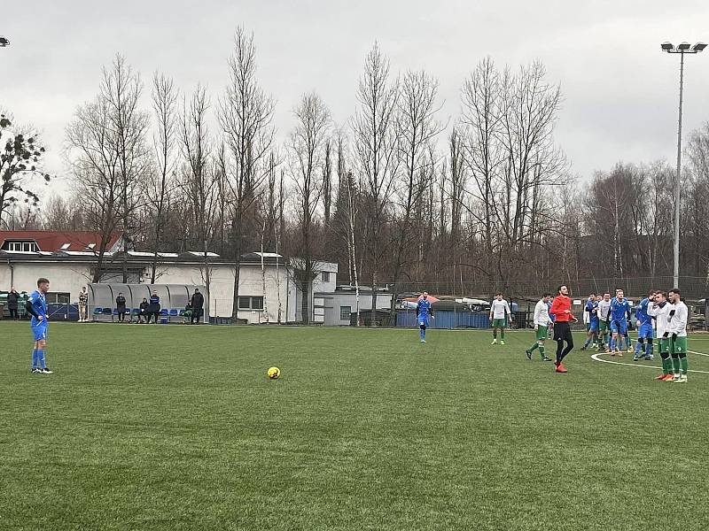 Přípravný zápas fotbalistů Horní Suchá - Dolní Datyně 0:1.