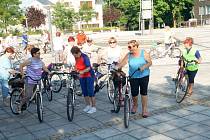 Půlhodinová cyklotrasa okolo Karviné vedla od zdejšího Univerzitního náměstí až do Starého Města.