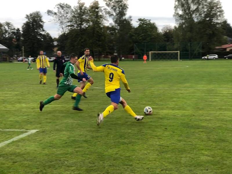 Zápas 7. kola fotbalové I.A třídy, skupiny B, Stonava - Staré Město 4:0.