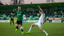 Z utkání Karviná (v bílém) - Jablonec 2:1