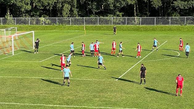 Zápas 7. kola krajského přeboru Slavia Orlová - FC Vřesina 3:1.