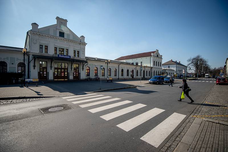 Bohumín v celostátní karanténě, 1. dubna 2020.