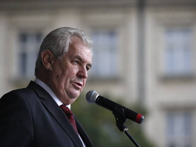 Prezident Miloš Zeman. 